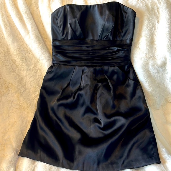 David's Bridal Dresses Davids Bridal Black Strapless Dress Poshmark